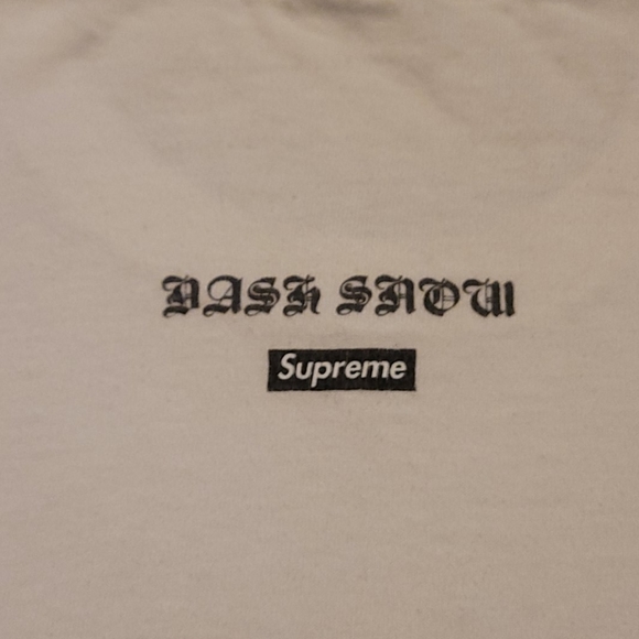 AUTHENTIC Supreme X Dash Snow White Tee - Picture 5 of 6